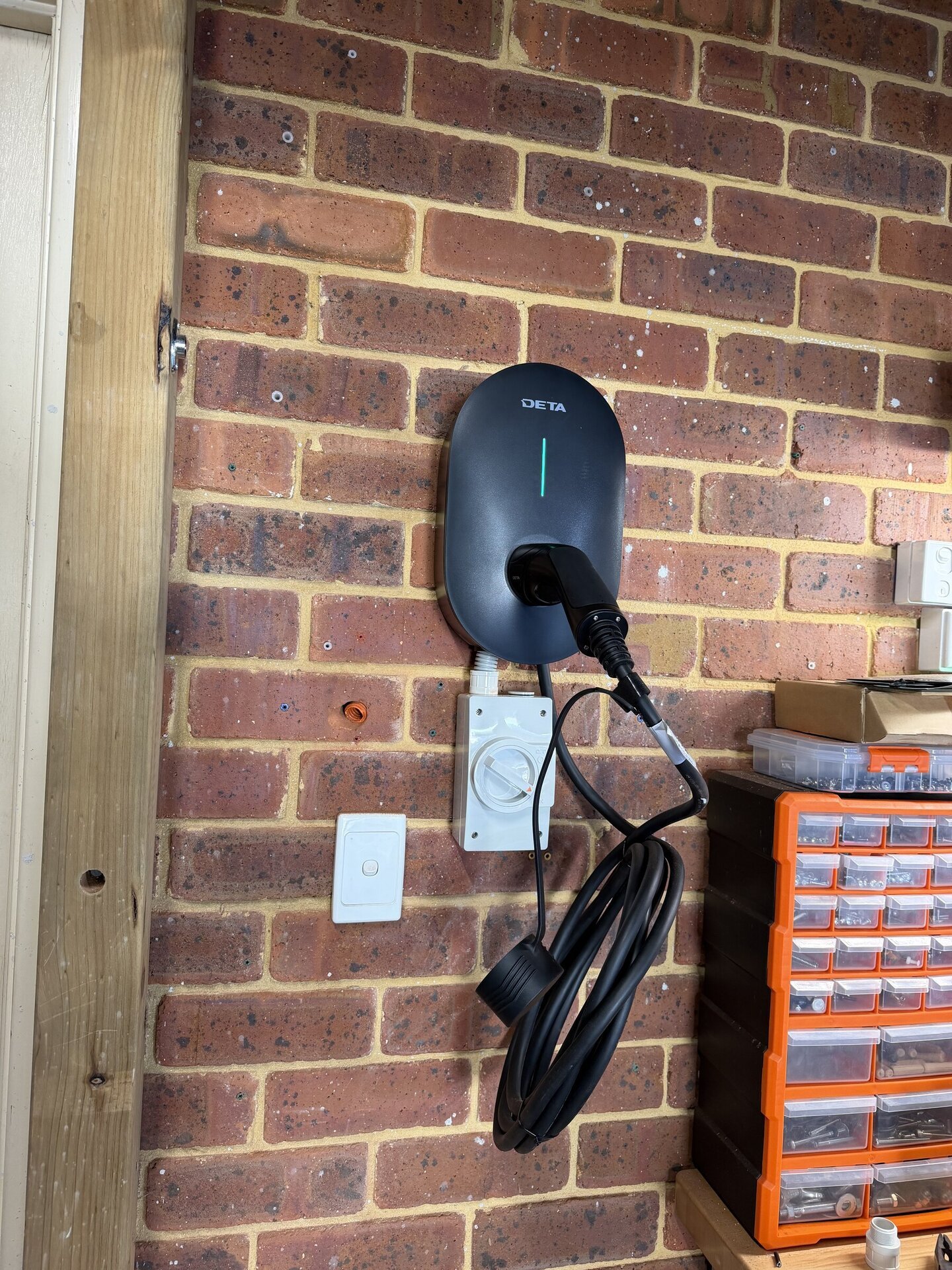 Residential EV charging station installation