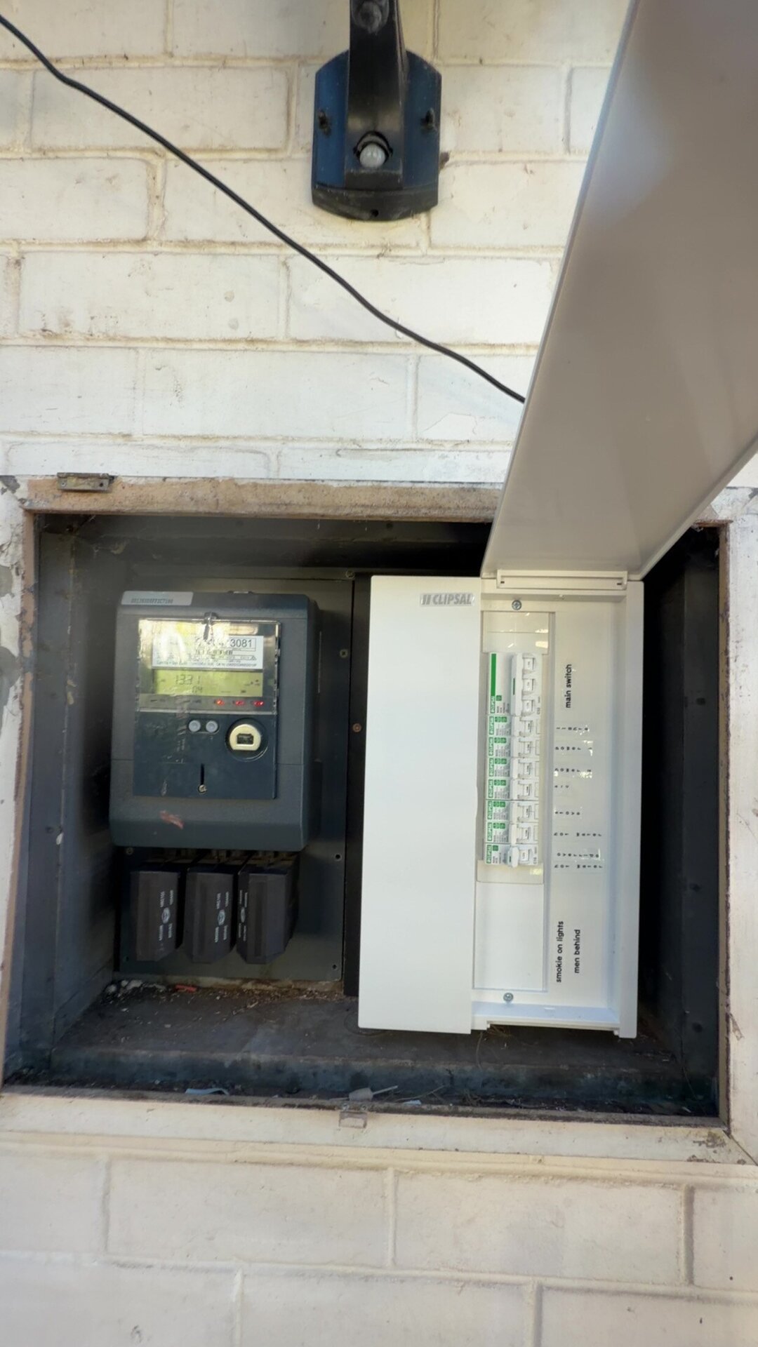 Completed residential switchboard upgrade